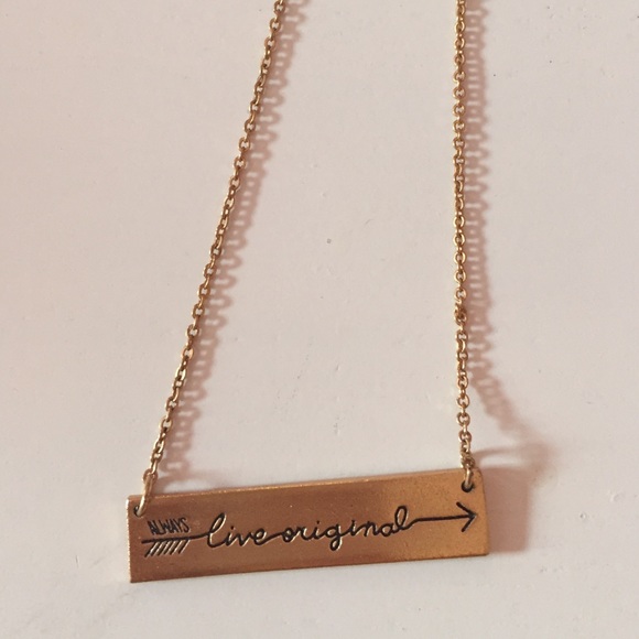 Live Original Gold bar necklace