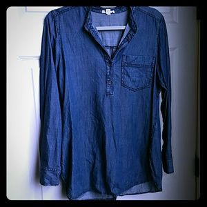 Eileen Fisher Chambray Top