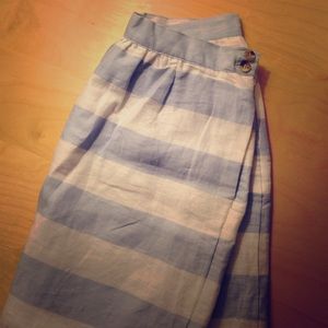 Never Worn Linen Striped Skirt