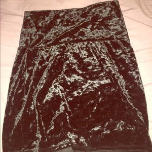 Velour mini skirt size small