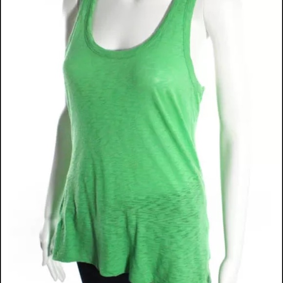 RAG & BONE JEAN Green Sleeveless Scooped Top