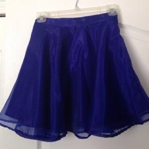 Electric Blue circle skirt