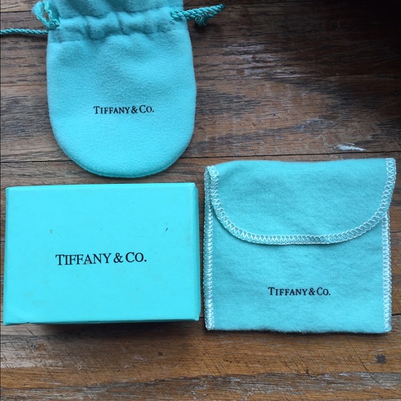 Authentic Tiffany jewelry box and jewelry holders