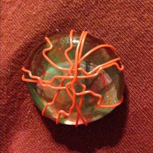 "Veins" Pendant, Wire Wrapped Pendant, Handcrafted