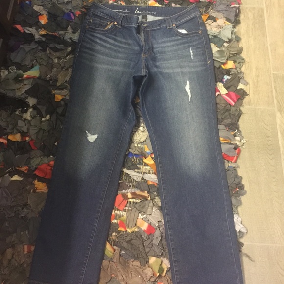 Lane Bryant Genius Fit Deconstructed Straight Leg