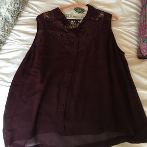 Maroon topshop tank!