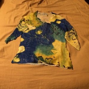 Kisca by Komarov Womens pleated shirt