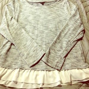 Torrid LS Top with Ruffles size 2 16 18