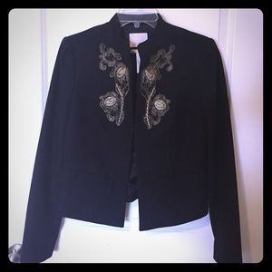 Banana Republic Embellished Wool Blazer Sz 4