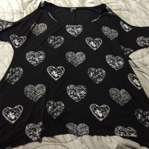 Torrid cold shoulder shark bite hem size 0 12/14