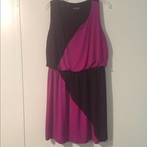 Purple and Black Dress