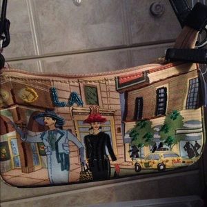 Adorable LA Frankie and Johnny shoulder bag purse.