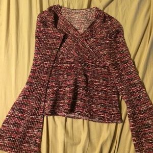 Komarov long sleeve pleated shirt