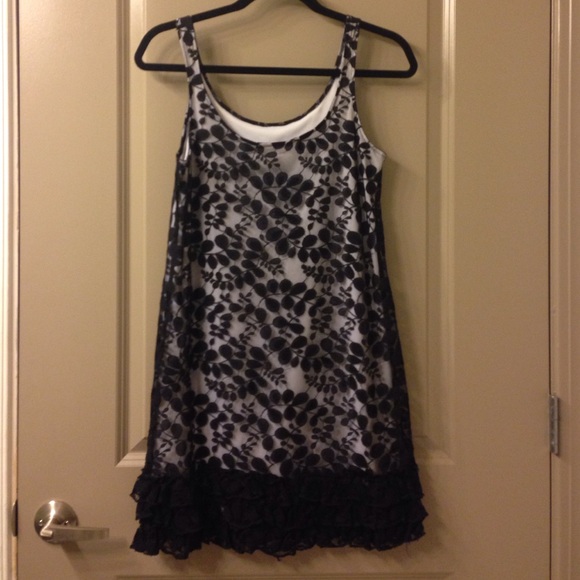 Aqua lace dress