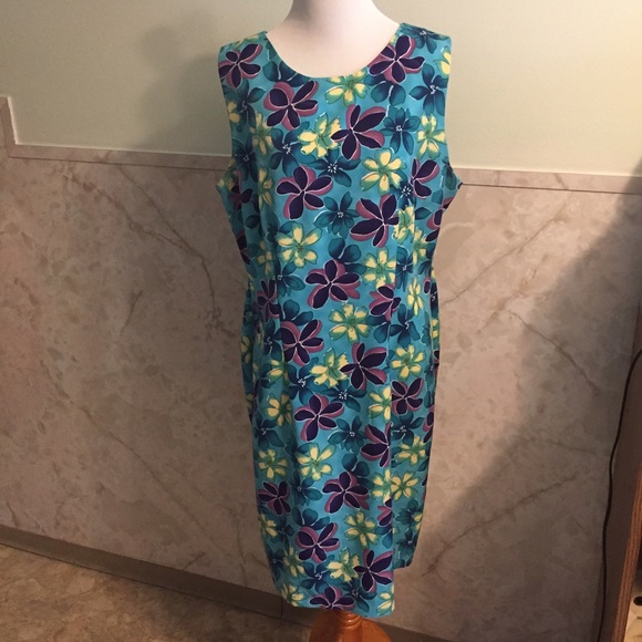 Dressbarn Colorful Floral Dress 16