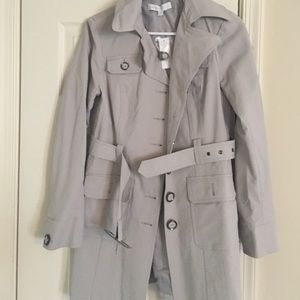 Gray trench coat