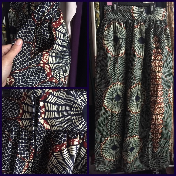 Ethnic Print Skirt