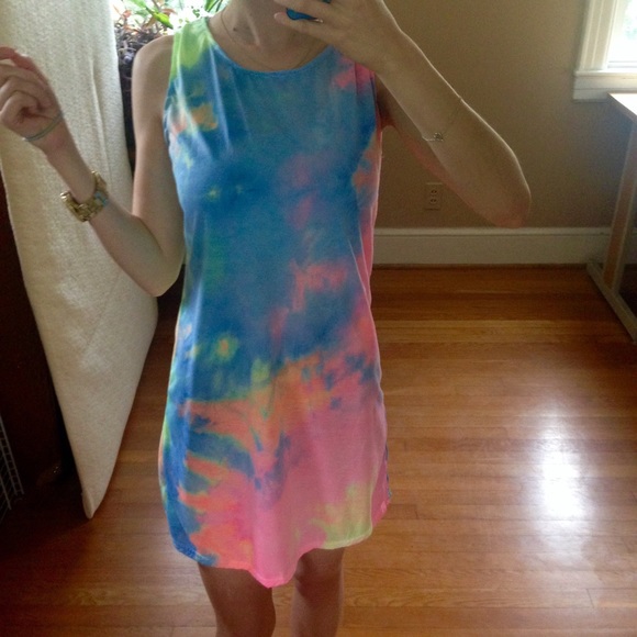BACK IN STOCK SOON Tie Dye Tee Shirt Dress - Picture 2 of 4