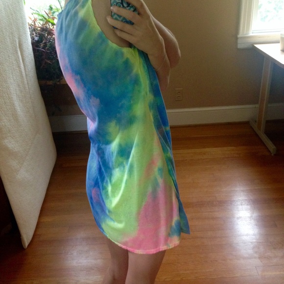 BACK IN STOCK SOON Tie Dye Tee Shirt Dress - Picture 3 of 4
