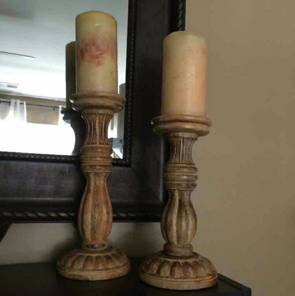 Pottery Barn Candle Holders