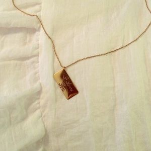 Gold I Love You necklace