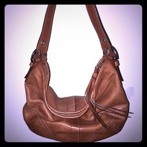 Leather Coach Hobo Bag