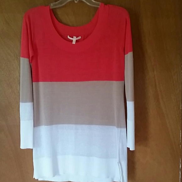 Victoria's Secret Color Block Scoop Neck Tunic