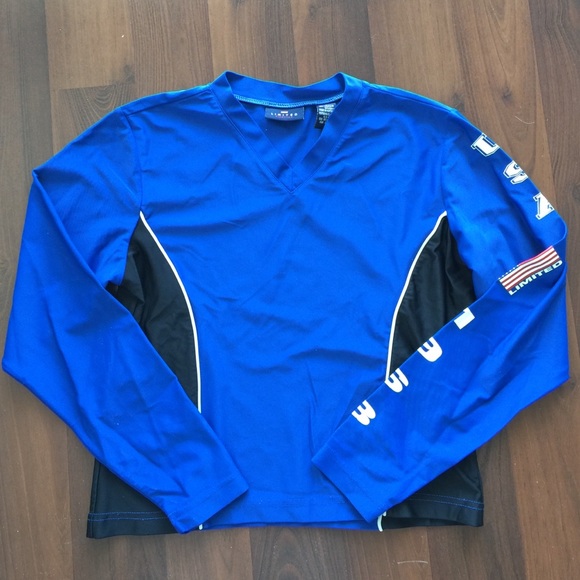 The limited Lycra gym cycling top royal blue
