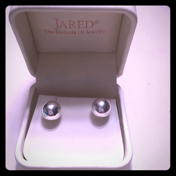 Stainless steel ball earings