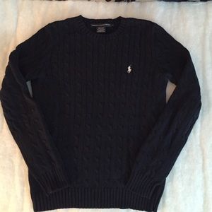 Navy Polo sweater as L