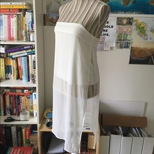 NWT Zara Semi-sheer Long Top