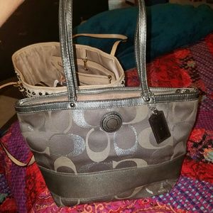 Authentic coach tote