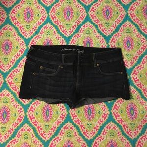 AE denim shorts