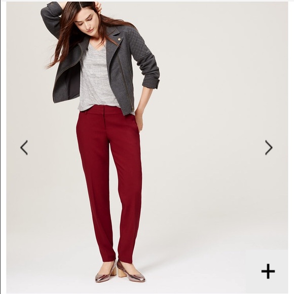 Loft textured pencil pants in Julie fit