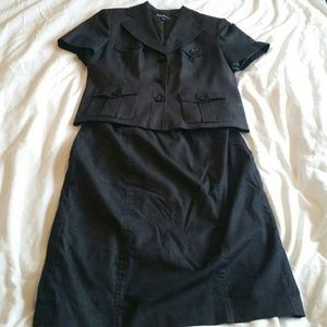 Gray Pencil Skirt and Matching Jacket