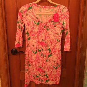 Lilly Pulitzer palmetto dress in pink colony