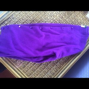 Jcrew purple cashmer sweater