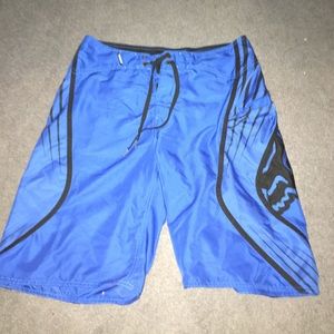 Fox Men's Blue Boardshorts Size 31 21.5" Length