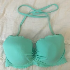 Victoria's Secret scalloped push up halter bikini