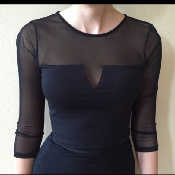 TopShop Mesh Crop Top