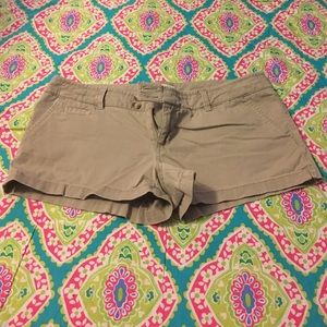 AE khaki shorts