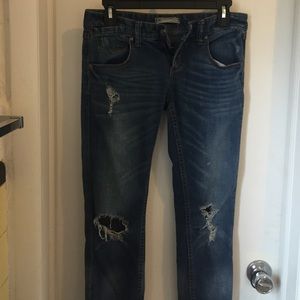 Free People Distressed Skinny Jeans