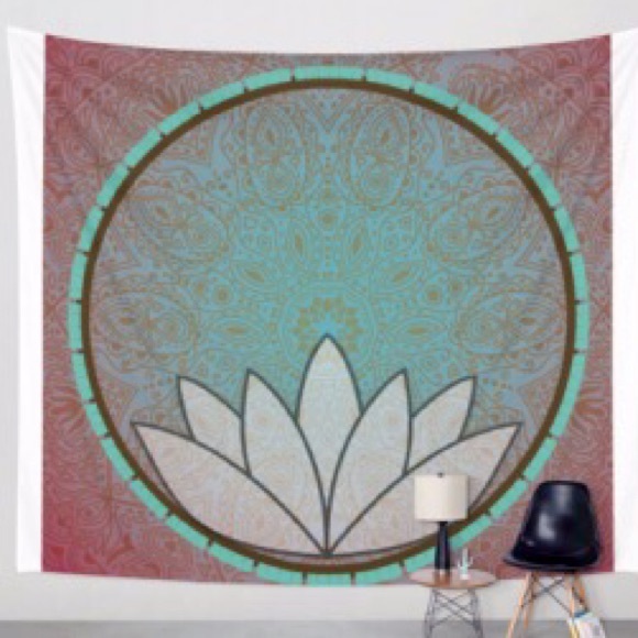 Mandala lotus bohemian tapestry - Picture 2 of 2