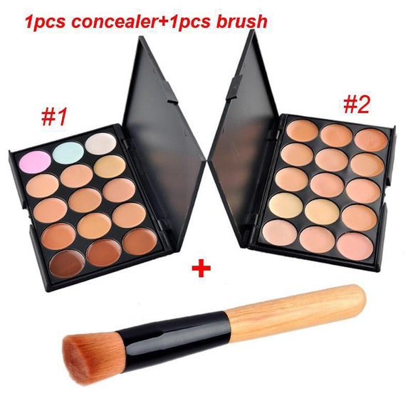 2 Contour Palettes & Makeup Brush. New