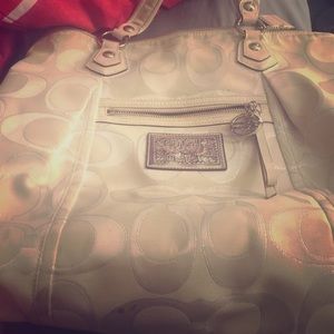 White Coach Poppy Bag