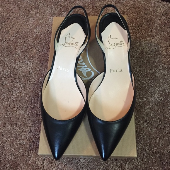 SOLD-Christian Louboutin Leather Slingback Pumps
