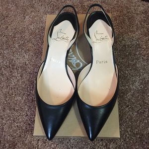 SOLD-Christian Louboutin Leather Slingback Pumps