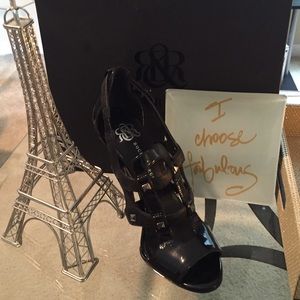 Fierce Black Platform Sandals