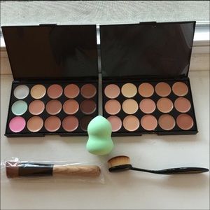 2 Contour Sets+Blender+Makeup & Makeup Oval Brush