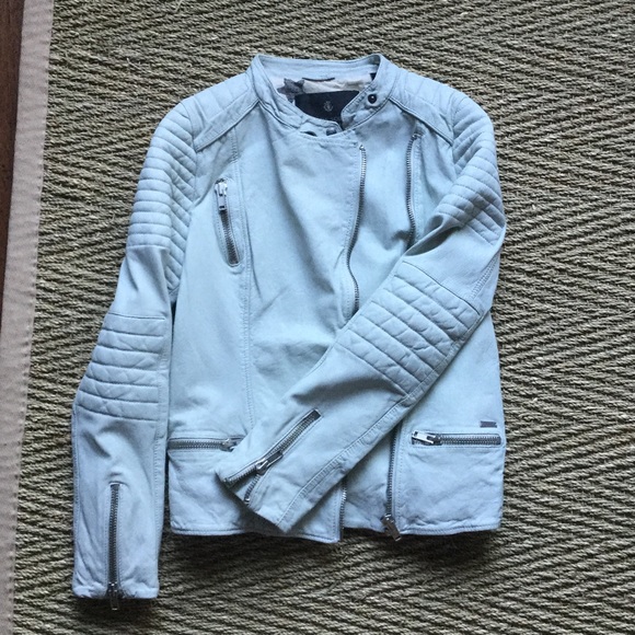 maison scotch leather jacket